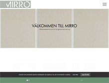 Tablet Screenshot of mirro.se